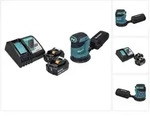 Makita DBO 180 RF Akku Exzenterschleifer 18 V 125 mm + 2x Akku 3,0 Ah +...