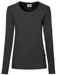 HAKRO Damen Longsleeve MIKRALINAR&reg; karbongrau, L