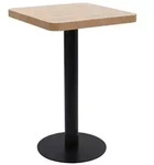 vidaXL Bistrotisch Hellbraun 50x50 cm MDF