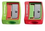 STABILO Spitzer woody 3 in 1 f&uuml;r extradicke Stifte, 2er Set