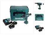 Makita DRV 250 RTJ Akku Blindnietsetzger&auml;t 18 V 20 kN Brushless + 2x Akku 5,0...