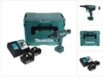 Makita DRV 250 RGJ Akku Blindnietsetzger&auml;t 18 V 20 kN Brushless + 2x Akku 6,0 Ah +