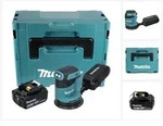 Makita DBO 180 T1J Akku Exzenterschleifer 18 V 125 mm + 1x Akku 5,0 Ah + Makpac...