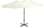 vidaXL Sonnenschirm mit Aluminium-Mast 460x270 cm Sandwei&szlig;