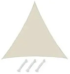 UPF50+ UV Sonnensegel 7x7x7 Polyester Dreieck Wasserabweisend Garten Segel Beige