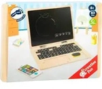 Holz-Laptop mit Magnet-Tafel
