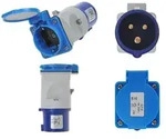 AS CEE Kupplung auf CEE Steckdose Adapter Schuko Stecker 16A 3-polig Wohnwagen AS