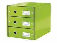 LEITZ Schubladenbox Click & Store WOW, 3 Schübe, grün