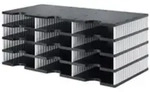 styro styrodoc trio - Polystyrol - Schwarz - Wei&szlig; - 12 Schublade(n) - 723 mm - 2