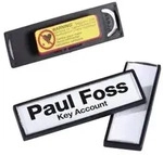 DURABLE CLIP-CARD - Namensschild - f&uuml;r 17 x 67 mm - Magnet - Schwarz (Packung mit