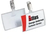 Durable CLICK FOLD - Namensschild - f&uuml;r 54 x 90 mm - Clip - durchsichtig (Packung
