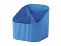 HAN Stifteköcher blau Re-X-LOOP mit 4Fächern 100% Recyclingkunststoff