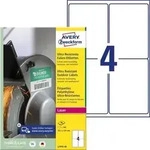 Ultraresistente Etiketten 99,1x139 mm wei&szlig; VE=120 St&uuml;ck