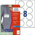 Namens-Etiketten 65mm 20 Bogen/160 Etiketten wei&szlig;