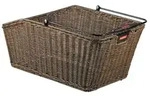 KLICKfix Hinterradkorb Structura GT br 44x24x20cm, geflochten, mit KorbKlip...