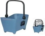 Basil Vorderrad-Tierfahrradkorb Buddy faded denim inkl. KF-System, blau