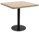 vidaXL Bistrotisch Hellbraun 80x80 cm MDF