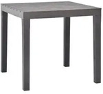vidaXL Gartentisch Moccafarben 78 x 78 x 72 cm Kunststoff
