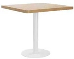 vidaXL Bistrotisch Hellbraun 80x80 cm MDF