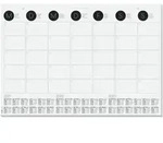 Schreibunterlage / Wandkalender 59,5x41cm mit Kalendarium schwarz/wei&szlig; VE=12 Blatt