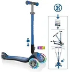 GLOBBER ELITE DELUXE LIGHTS dunkelblau, mit Leuchtrollen