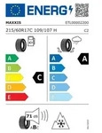 MAXXIS Winterreifen 215/60 R17 TL 109/107H VANSMART SNOW WL2 C 8PR M+S 3PMSF