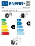 CST Sommerreifen 185 R14 TL 104/102N CL31N TRAILERMAXX ECO C 8PR