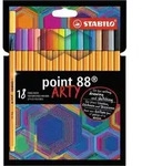 Fineliner point 88 Etui Arty VE=18 Farben