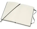 Notizbuch Medium 11,5x18cm blanko Hardcover 104 Blatt schwarz