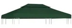 vidaXL Pavillon-Dachplane Ersatzdach 310 g/m2 Gr&uuml;n 3x4 m