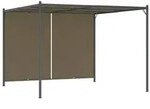 vidaXL Gartenpergola mit Ausziehbarem Dach 3x3 m Taupe 180 g/m2
