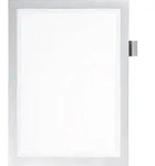 DURABLE Informationsrahmen DURAFRAME NOTE, mit Stiftehalter, silber, DIN A4