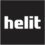 helit Wand-Prospekthalter Mesh H6260095 DIN A4 5F&auml;cher Stahl sw