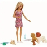Mattel FXH08 - Barbie Hundesitterin und Welpen