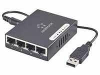 renkforce Netzwerk Switch RJ45 mit USB-Stromversorgung 4 Port 1 Gbit/s (1423415)