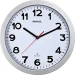 JAKOB MAUL - MAUL Wanduhr MAULstep, Wand, Kreis, Wei&szlig;, Kunststoff, Glas, AA