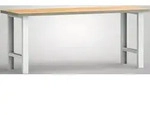 Werkbank B2000xT700xH840mm Buche Multiplex lichtgrau