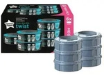 TOMMEE TIPPEE Nachf&uuml;llkassette Twis &Click + Sangenic Tec Windeleimer Set (6er Pack)