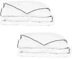 vidaXL Winter-Daunendecke 2 Stk. 155x220 cm