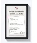 BILDERRAHMEN Steel Style Kunststoff Bilderrahmen 21x29,7 cm Schwarz