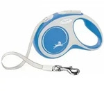 FLEXI Rollleine New COMFORT Gurt - 5m, bis 15kg - blau