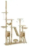 vidaXL Katzen-Kratzbaum mit Sisal-Kratzs&auml;ulen 230 - 250 cm Beige