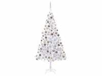 vidaXL Künstlicher Weihnachtsbaum Beleuchtung Kugeln 210cm 910 Zweige
