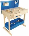Kinderwerkbank Blau mit Zubeh&ouml;r