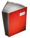Leitz Unterschriftsmappe 57000035 DIN A4 20F&auml;cher Graupappe blau