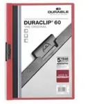 Durable Duraclip 60, Rot, Transparent, PVC, 60 Bl&auml;tter, A4, 1 St&uuml;ck(e)