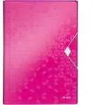 Leitz F&auml;chermappe WOW 45890023 DIN A4 6F&auml;cher PP pink