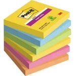 Post-it Haftnotiz Super Sticky 654-6SS-CARN 76x76mm sort. 6St.