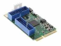 InLine® Mini-PCIe Karte, 4x USB 3.2 Gen. 1 I/O-Karten / Cardreader