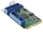 InLine&reg; Mini-PCIe Karte, 4x USB 3.2 Gen.1 I/O-Karten / Frontpanel / Slotbleche